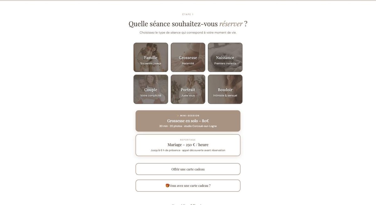Réservation en ligne