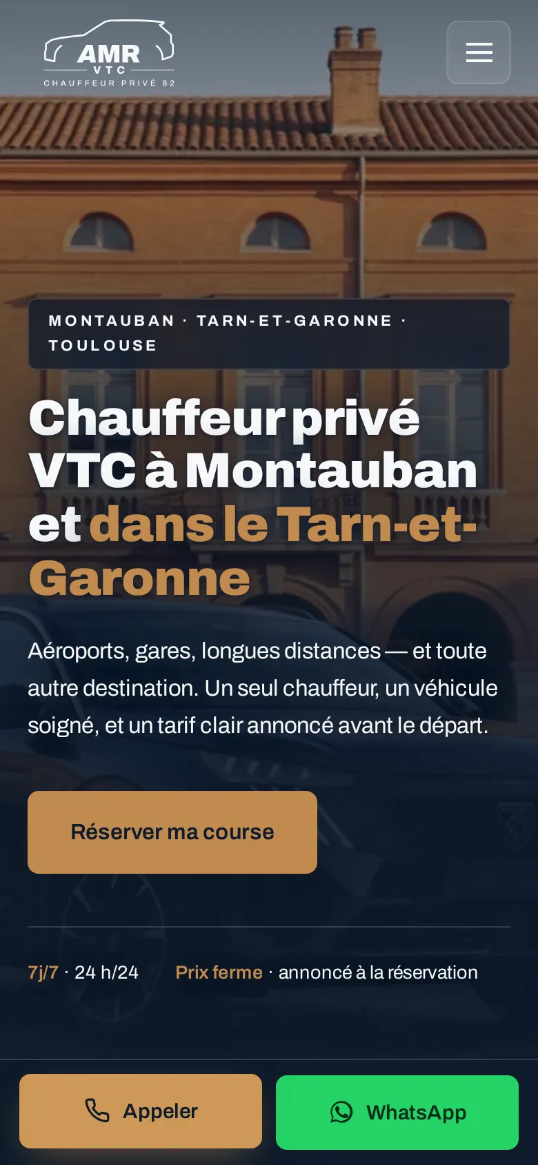 AMR Chauffeur sur téléphone