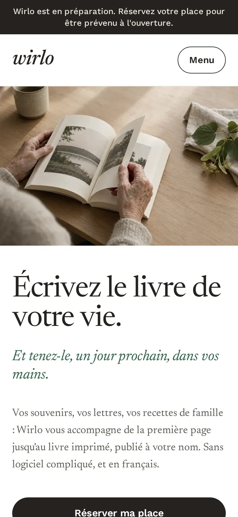 Wirlo sur téléphone